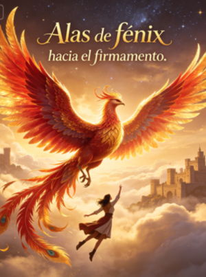 Alas de fénix hacia el firmamento