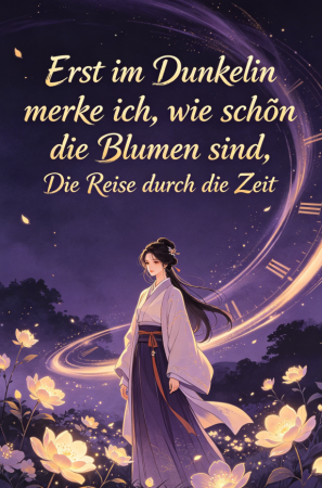 Erst im Dunkeln merke ich, wie schön die Blumen sind