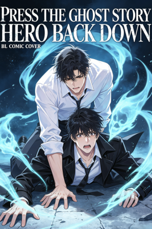 Press the male protagonist of the ghost story back down