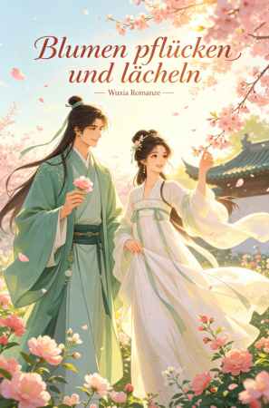 Blumen pflücken und lächeln