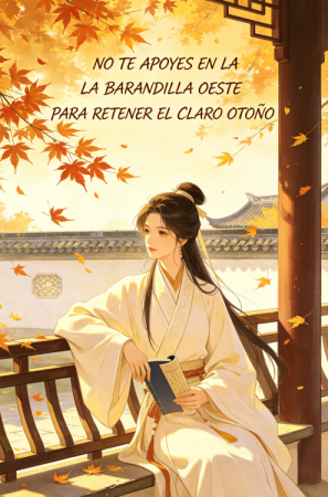 No te apoyes en la barandilla oeste para retener el claro otoño